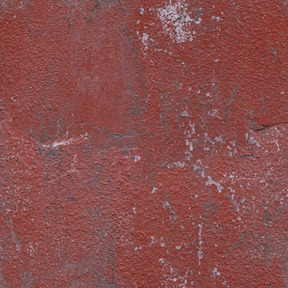Muro de hormigón pintado de rojo